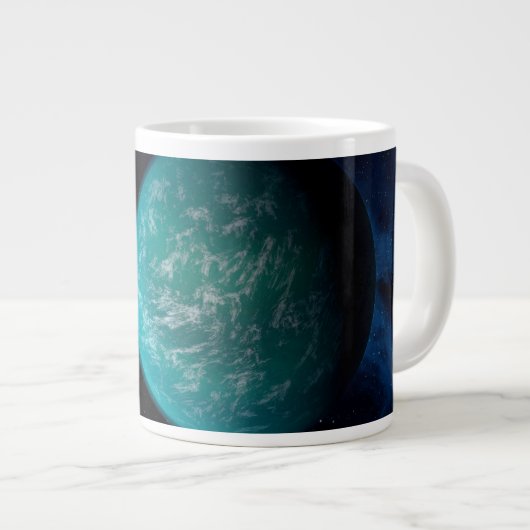Kepler 22b, ein extrasolarer Planet. Jumbo-Tasse (Vorderseite Rechts)