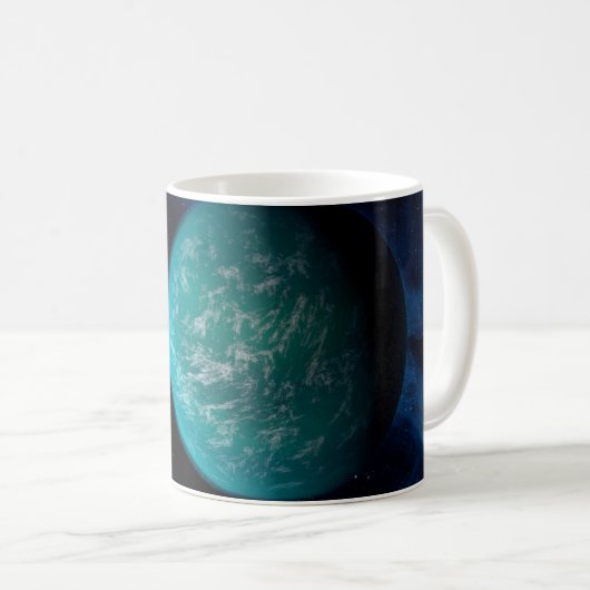 Kepler 22b, ein extrasolarer Planet. Kaffeetasse (VorderseiteRechts)