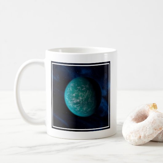 Kepler 22b, ein extrasolarer Planet. Kaffeetasse (Mit Donut)