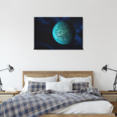 Kepler 22b, ein extrasolarer Planet. Leinwanddruck (Insitu (Schlafzimmer))