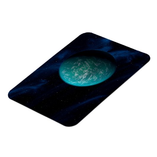 Kepler 22b, ein extrasolarer Planet. Magnet (Linke Seite)