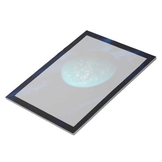 Kepler 22b, ein extrasolarer Planet. Notizblock (angewinkelt)