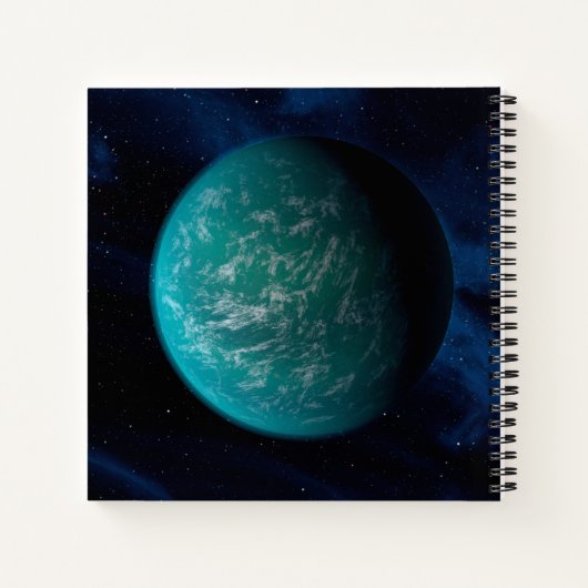 Kepler 22b, ein extrasolarer Planet. Notizblock (Rückseite)