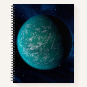Kepler 22b, ein extrasolarer Planet. Notizblock