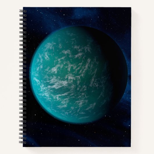 Kepler 22b, ein extrasolarer Planet. Notizblock (Vorderseite)