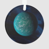 Kepler 22b, ein extrasolarer Planet. Ornament (Rückseite)