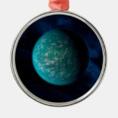 Kepler 22b, ein extrasolarer Planet. Ornament Aus Metall (Vorne)