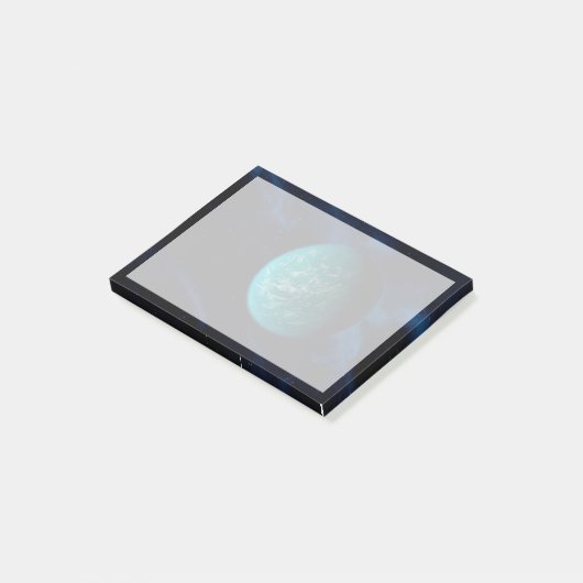 Kepler 22b, ein extrasolarer Planet. Post-it Klebezettel (angewinkelt)