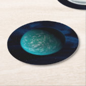 Kepler 22b, ein extrasolarer Planet. Runder Pappuntersetzer (Angewinkelt)