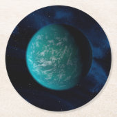 Kepler 22b, ein extrasolarer Planet. Runder Pappuntersetzer (Vorderseite)