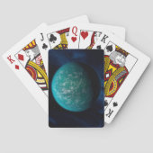 Kepler 22b, ein extrasolarer Planet. Spielkarten (Rückseite)