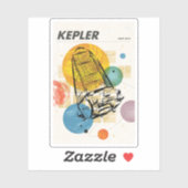 Kepler Space Telescope Poster. Aufkleber (Blatt)