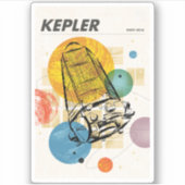 Kepler Space Telescope Poster. Aufkleber (Vorderseite)
