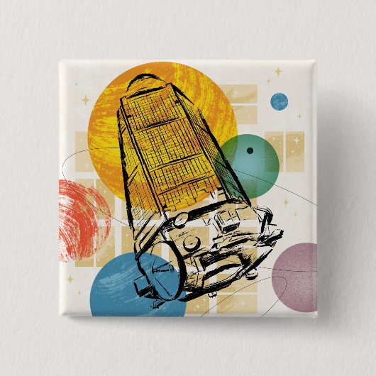 Kepler Space Telescope Poster. Button (Vorderseite)