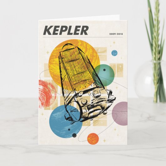 Kepler Space Telescope Poster. Karte (Vorderseite)