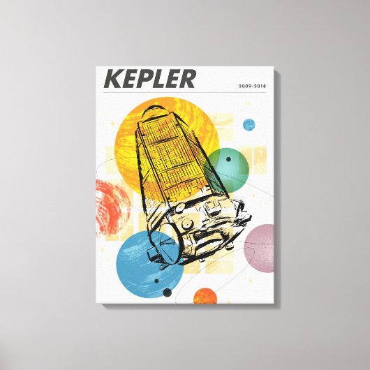 Kepler Space Telescope Poster. Leinwanddruck (Vorderseite)
