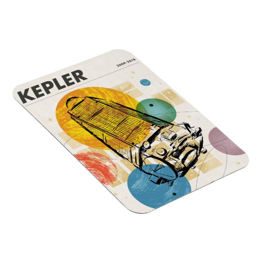 Kepler Space Telescope Poster. Magnet (Rechte Seite)