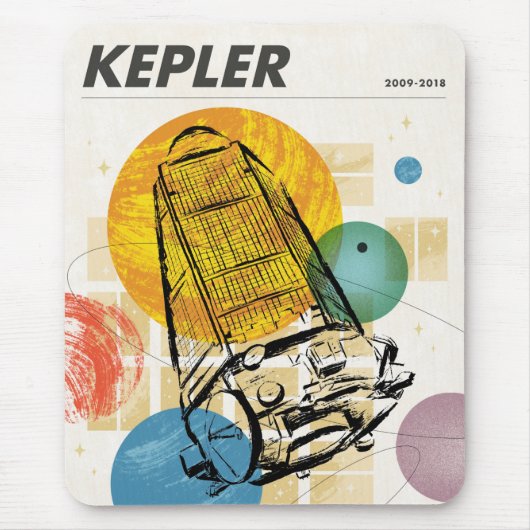 Kepler Space Telescope Poster. Mousepad (Vorne)