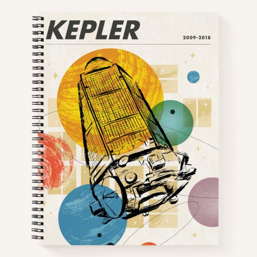 Kepler Space Telescope Poster. Notizblock (Vorderseite)