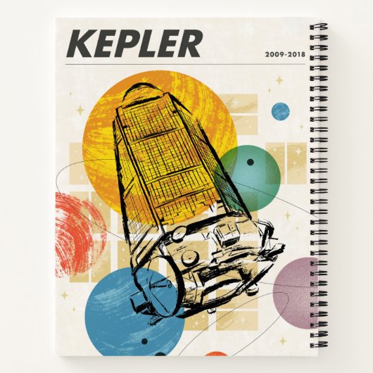 Kepler Space Telescope Poster. Notizblock (Rückseite)
