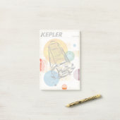 Kepler Space Telescope Poster. Post-it Klebezettel (Auf Schreibtisch)