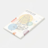 Kepler Space Telescope Poster. Post-it Klebezettel (angewinkelt)