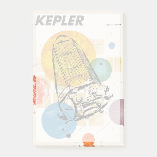 Kepler Space Telescope Poster. Post-it Klebezettel (Vorderseite)