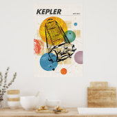 Kepler Space Telescope Poster. Poster (Küche)