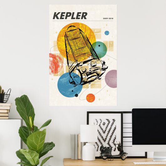 Kepler Space Telescope Poster. Poster (Heimbüro)