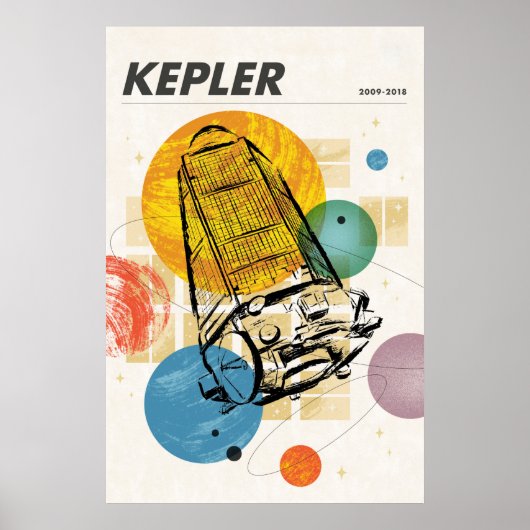 Kepler Space Telescope Poster. Poster (Vorne)