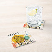 Kepler Space Telescope Poster. Rechteckiger Pappuntersetzer (Vor Ort)