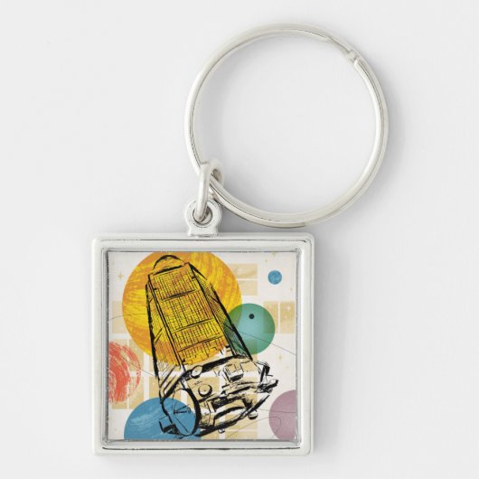 Kepler Space Telescope Poster. Schlüsselanhänger (Vorne)