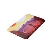 Kepler Space Travel Destination Planet Adventure Badematte (Schrägansicht)