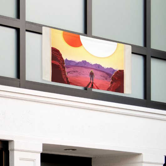 Kepler Space Travel Destination Planet Adventure Banner (Äußeres Gebäude)