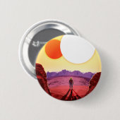 Kepler Space Travel Destination Planet Adventure Button (Vorne & Hinten)