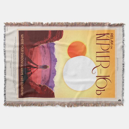 Kepler Space Travel Destination Planet Adventure Decke (Vorderseite)