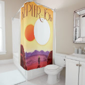 Kepler Space Travel Destination Planet Adventure Duschvorhang (Beispiel)