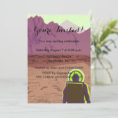 Kepler Space Travel Destination Planet Adventure Einladung (Stehend Vorderseite)