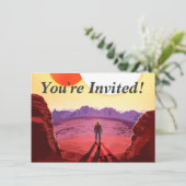 Kepler Space Travel Destination Planet Adventure Einladung (Stehend Vorderseite)