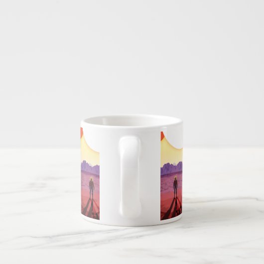 Kepler Space Travel Destination Planet Adventure Espressotasse (Rückseite)