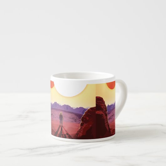 Kepler Space Travel Destination Planet Adventure Espressotasse (Vorderseite Rechts)