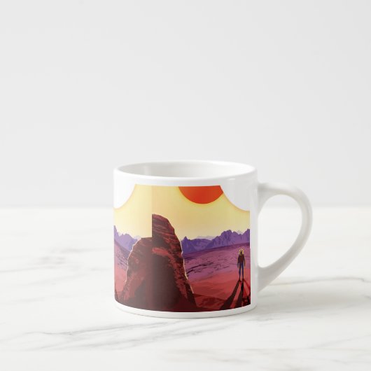 Kepler Space Travel Destination Planet Adventure Espressotasse (Rechts)