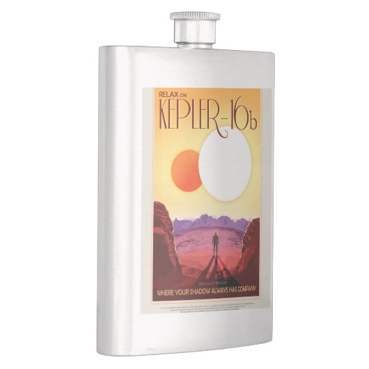 Kepler Space Travel Destination Planet Adventure Flachmann (Rechts)