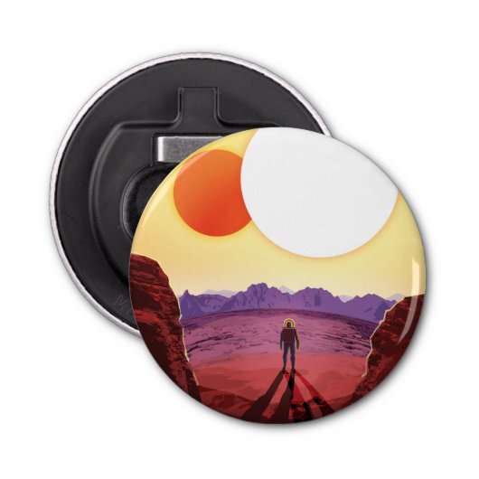 Kepler Space Travel Destination Planet Adventure Flaschenöffner (Vorderseite)