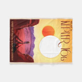 Kepler Space Travel Destination Planet Adventure Fleecedecke (Vorderseite (Horizontal))