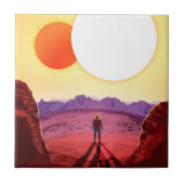 Kepler Space Travel Destination Planet Adventure Fliese (Vorderseite)