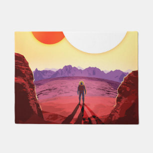 Kepler Space Travel Destination Planet Adventure Fußmatte