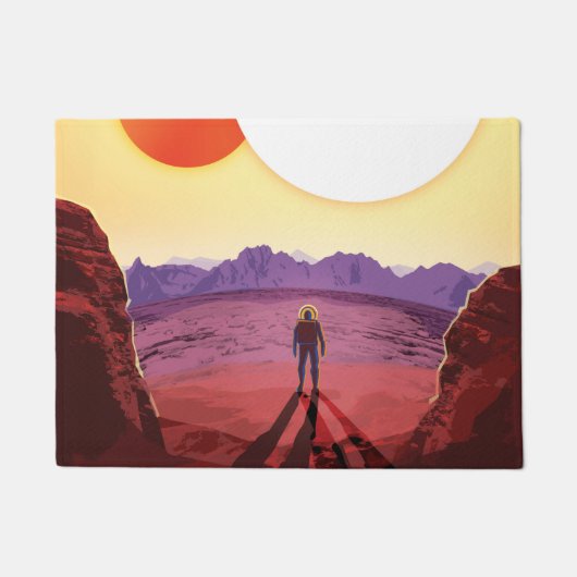 Kepler Space Travel Destination Planet Adventure Fußmatte (Vorderseite)