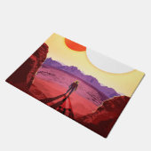 Kepler Space Travel Destination Planet Adventure Fußmatte (Schrägansicht)