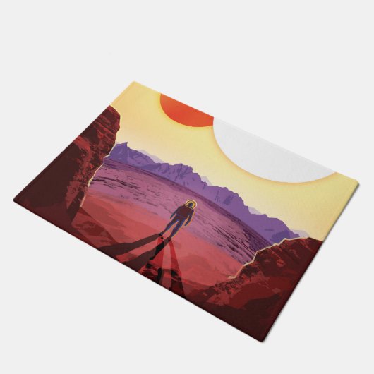 Kepler Space Travel Destination Planet Adventure Fußmatte (Schrägansicht)